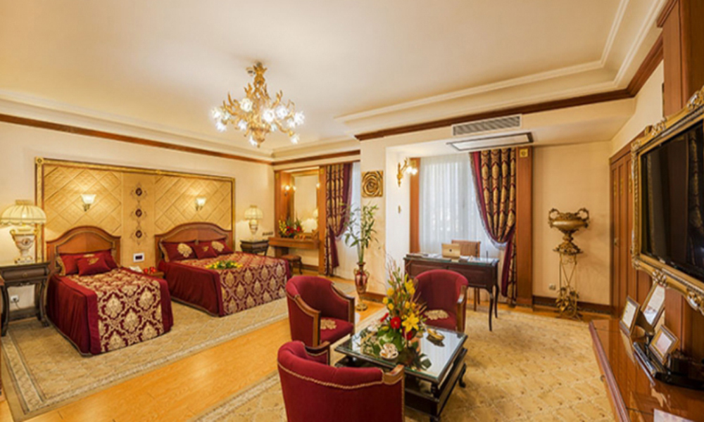 انواع اتاق های هتل قصر طلایی مشهد